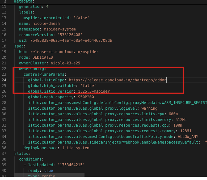 yaml snippet